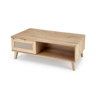 BORNEO LAW-1 COFFEE TABLE, ARTISAN OAK / BLACK