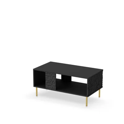 BULLET LAW-1 COFFEE TABLE, BLACK / GOLD